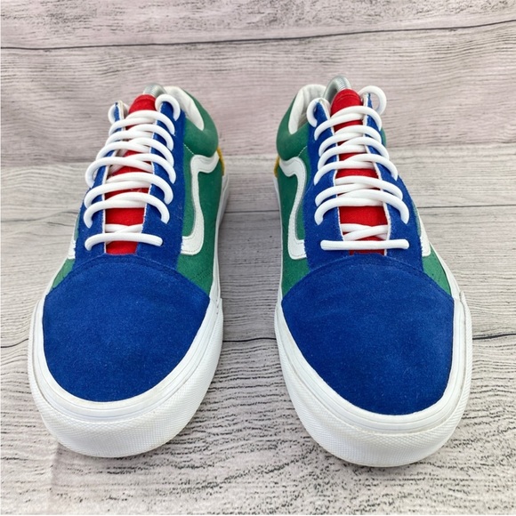 Vans Yacht Club Color Block Suede Canvas Lace Up Sneakers Multi Color 9.5 - Picture 9 of 11